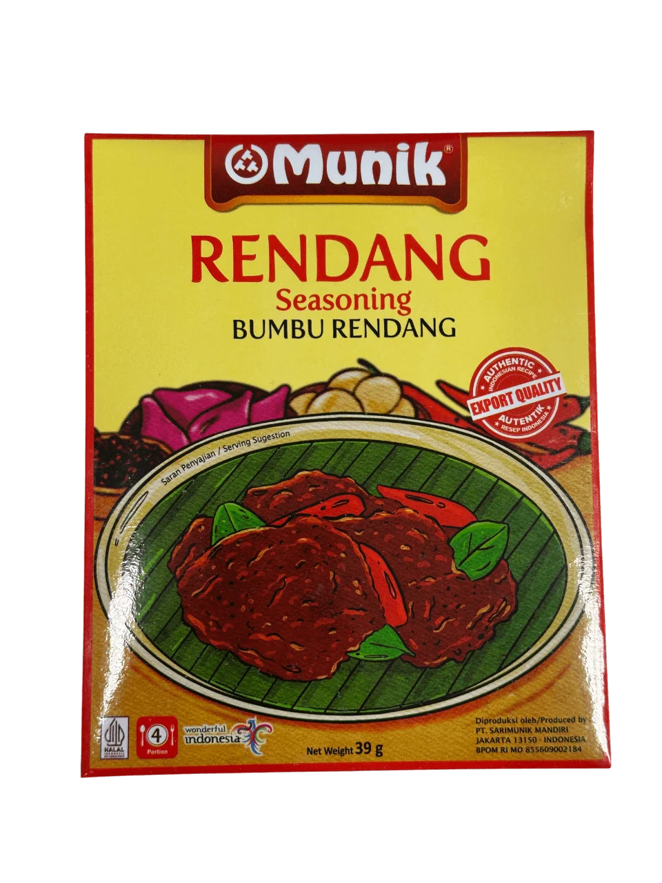 MUNIK Bumbu Rendang Seasoning Small 39gr